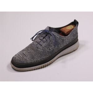 Cole-Haan Men's Gray Knit 2.ZERØGRAND Oxford Dress Shoes Men's 12